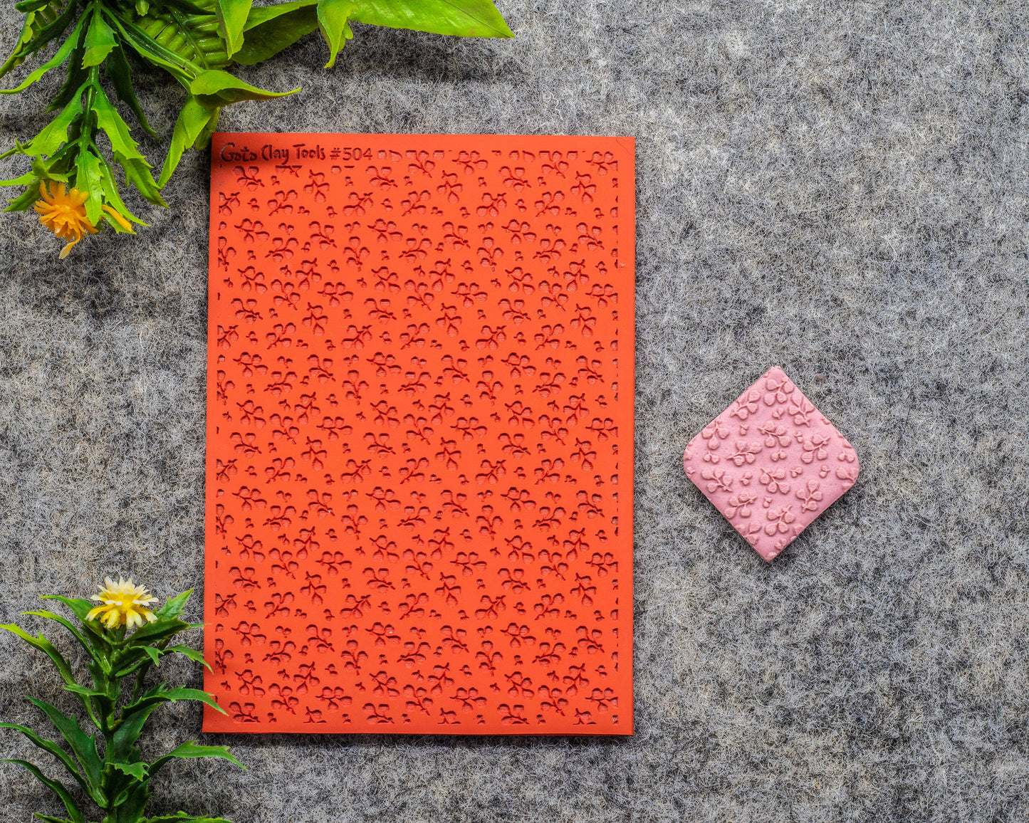 Eucalyptus Rubber Texture Mat for Polymer Clay (#504)
