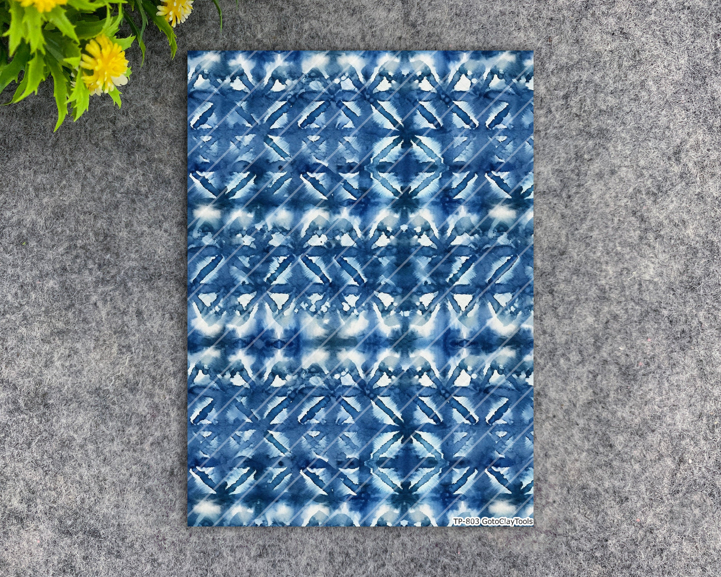 Transfer paper for polymer clay, Watercolor Tie dye, water soluble transfer paper, polymer clay image transfers, magic transfer paper #803