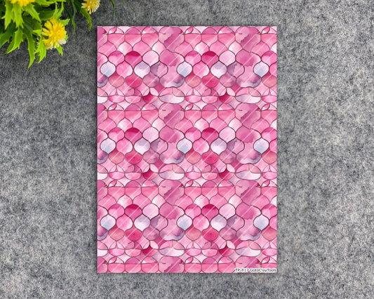 Transfer paper for polymer clay, Watercolor tiles, water soluble transfer paper, polymer clay image transfers, magic transfer paper #817