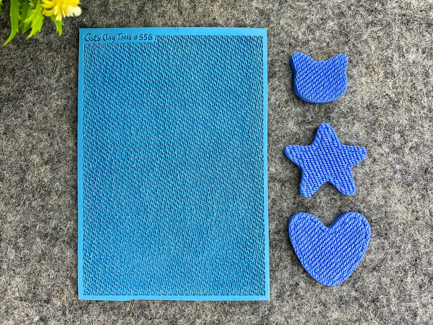 Jeans Texture Rubber Mat for Polymer Clay Jewelry (#556)