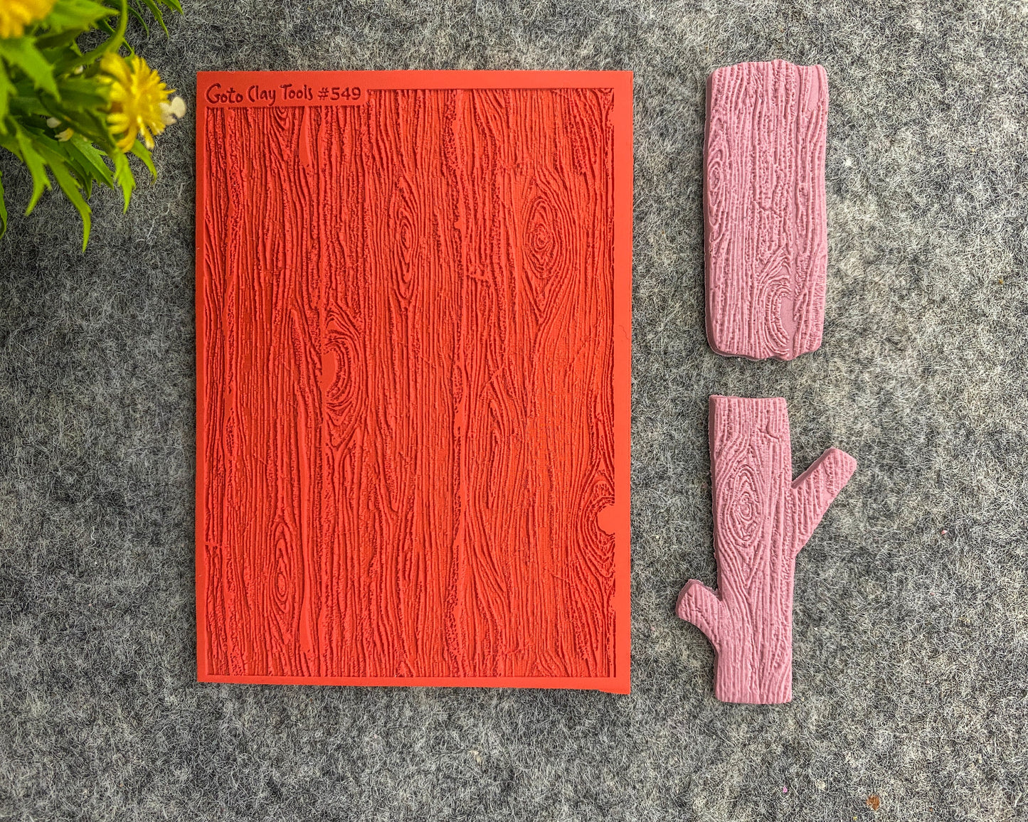 Wood Texture mat for polymer clay, Polymer Clay Rubber Texture mat, Texture Tile mats, Rubber Texture Sheet #549