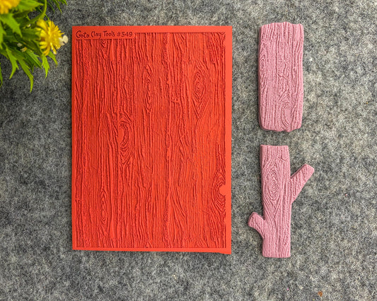 Wood Texture mat for polymer clay, Polymer Clay Rubber Texture mat, Texture Tile mats, Rubber Texture Sheet #549