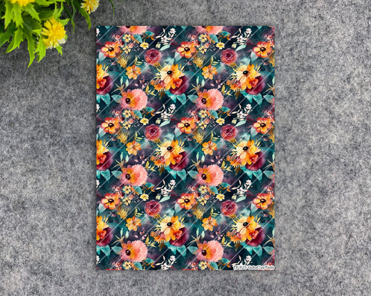 Transfer paper for polymer clay, Watercolor flowers, water soluble transfer paper, polymer clay image transfers, magic transfer paper #825