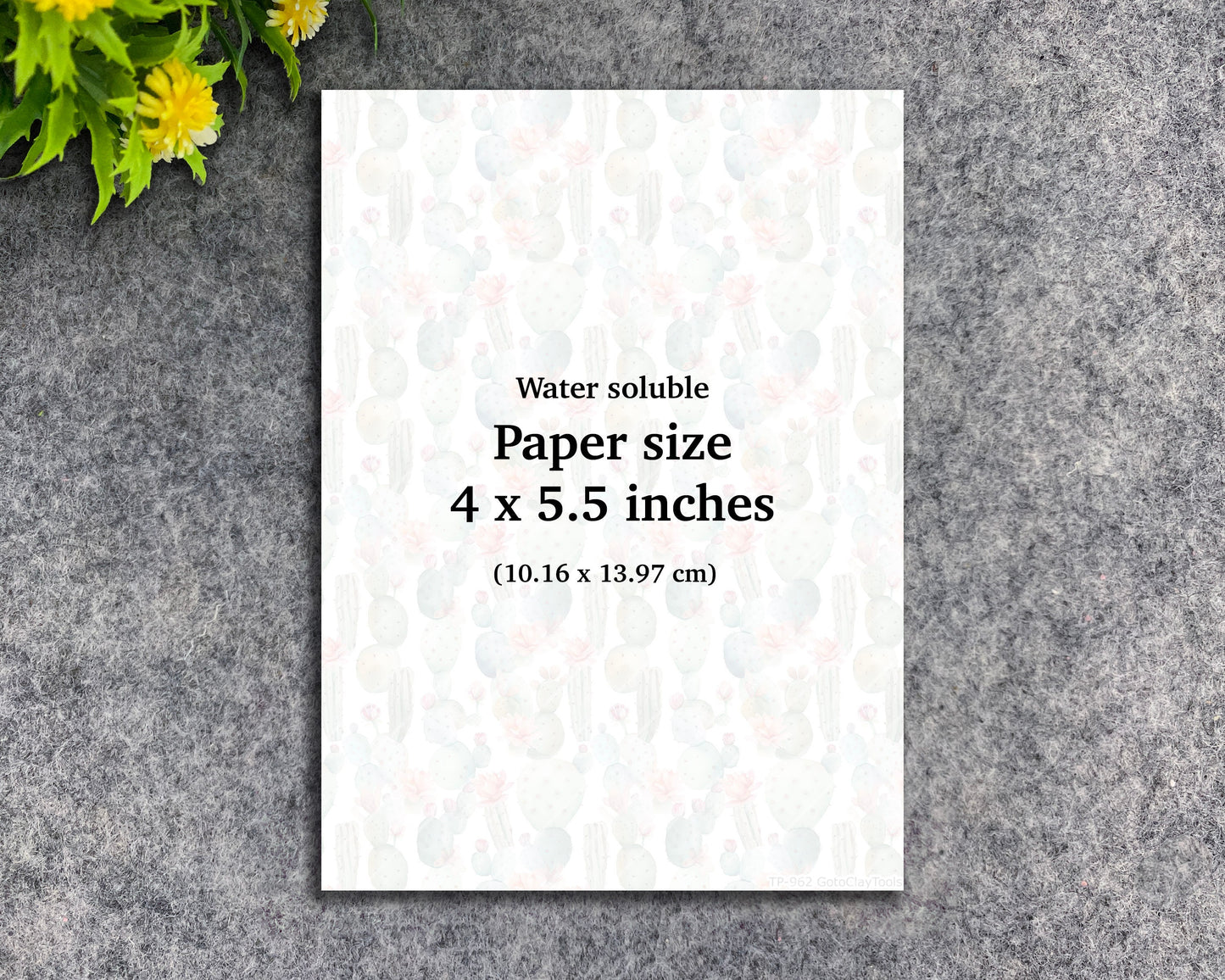 Water soluble Transfer paper for polymer clay, small flower ditsy floral patterns, polymer clay image transfers, magic transfer paper