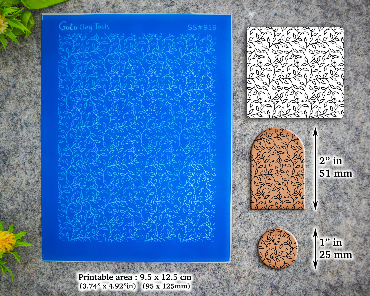 Indian leaves Silkscreen for Polymer Clay Earring making, Clay Stencils, Clay Earring Silkscreen, Polymer Clay Supplies SS#919