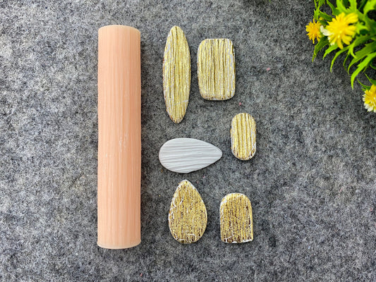 Brushed Metal Texture Roller, Polymer Clay Texture Roller, Resin Hand Roller for Polymer Clay, Polymer Clay Tools #101