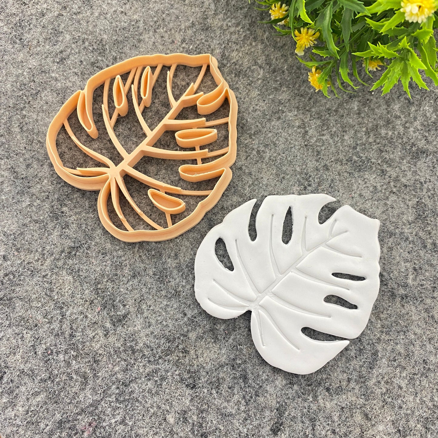 Monstera leaf Trinket dish cutter, Ring Dish Clay Cutter, Trinket Dish Clay Cutter for Polymer Clay Flower-1-#678