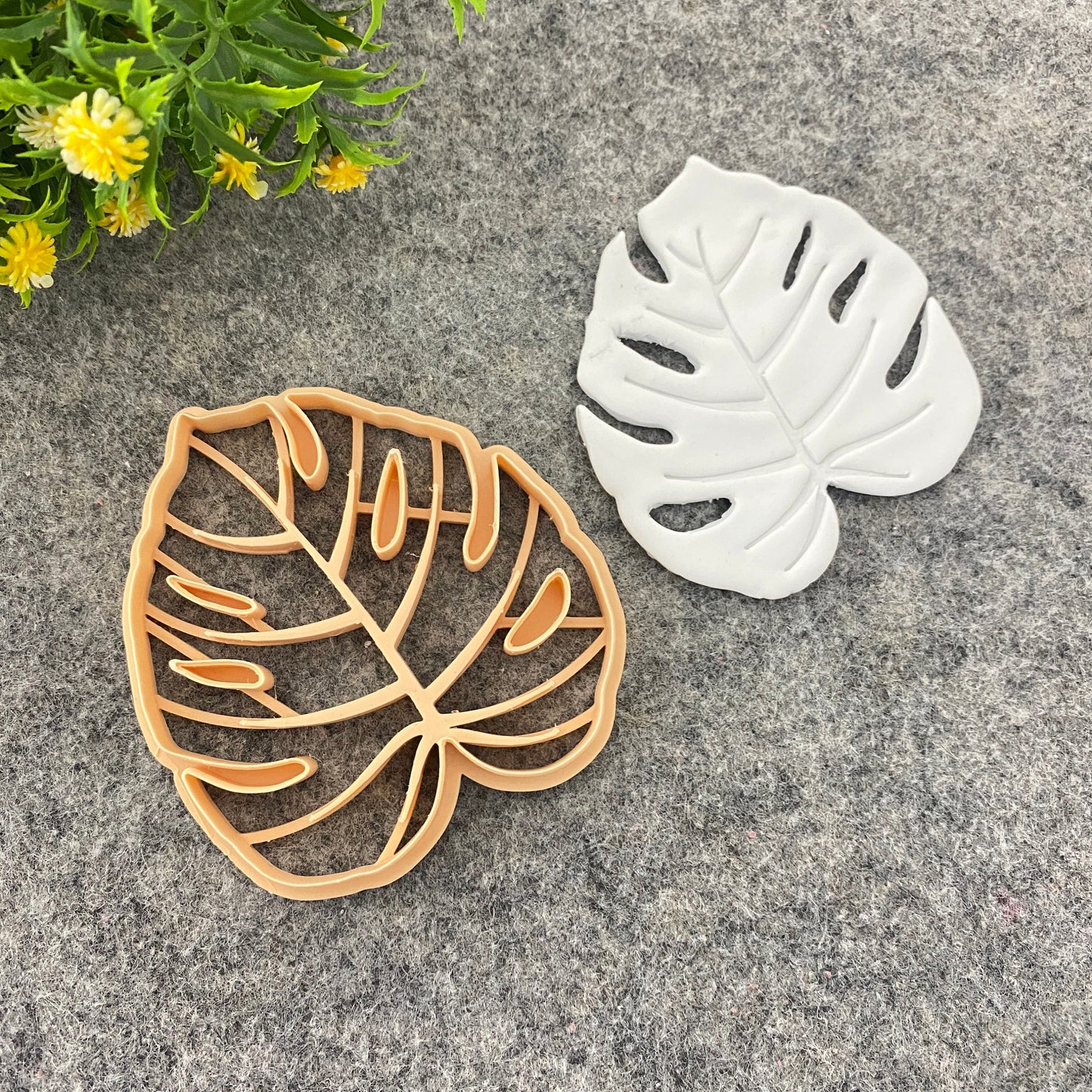 Monstera leaf Trinket dish cutter, Ring Dish Clay Cutter, Trinket Dish Clay Cutter for Polymer Clay Flower-1-#678