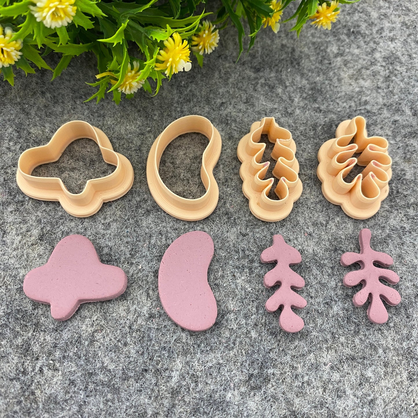Organic shape dangle clay cutter, earring polymer clay cutter, long dangle jewellery cutter, Organic cutter Polymer clay tools #669