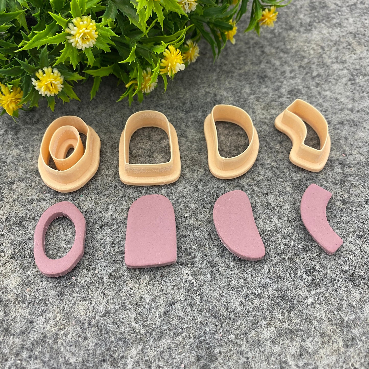 Organic shape clay cutter, earring polymer clay cutter, arch dangle jewellery cutter, Organic cutter Polymer clay tools #660