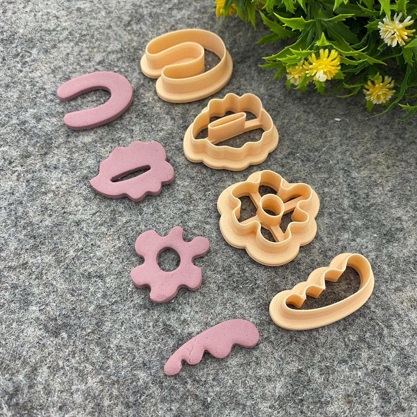 Organic Arch clay cutter, earring polymer clay cutter, Leaf shape, Flower jewellery cutter, Organic cutter Polymer clay tools #667