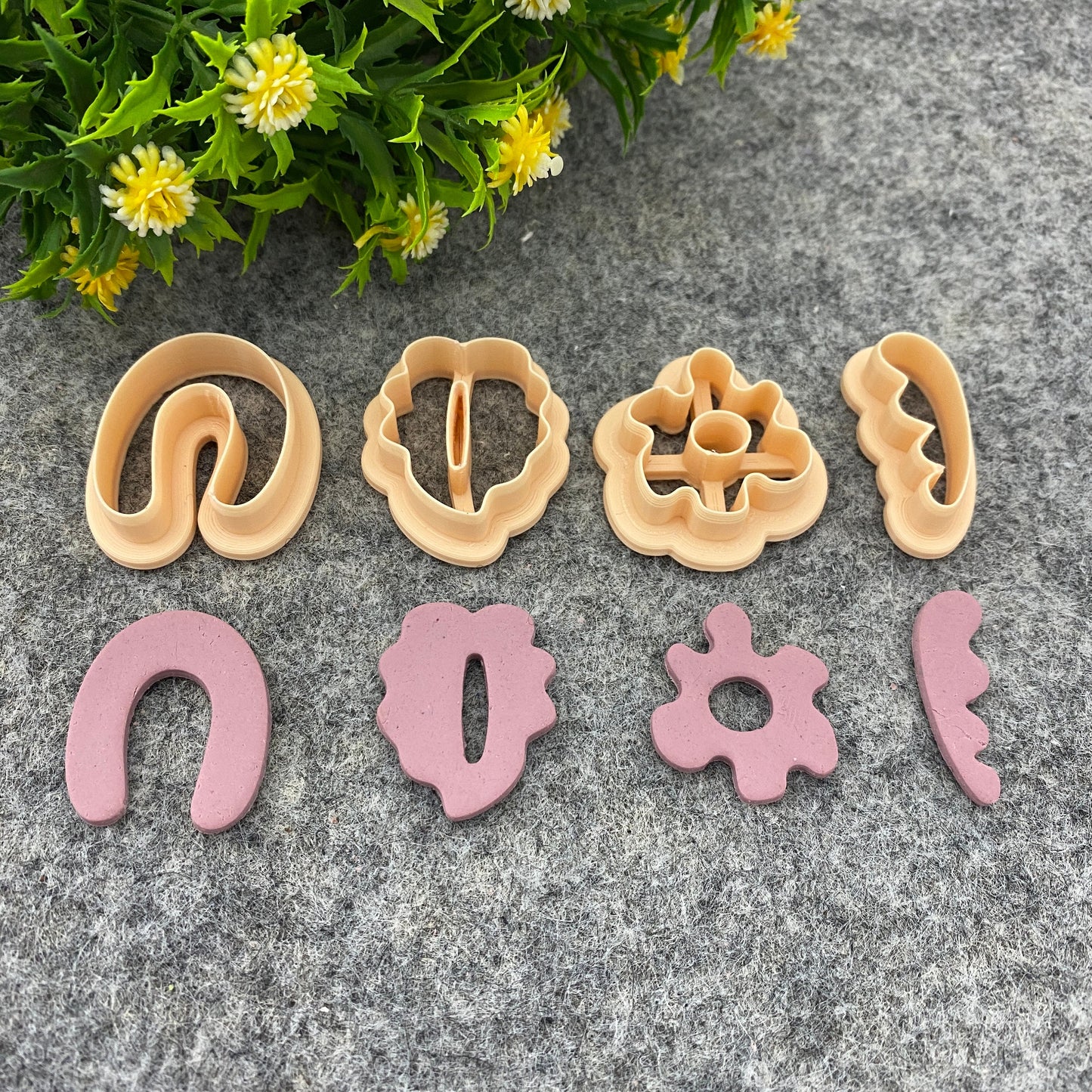 Organic Arch clay cutter, earring polymer clay cutter, Leaf shape, Flower jewellery cutter, Organic cutter Polymer clay tools #667