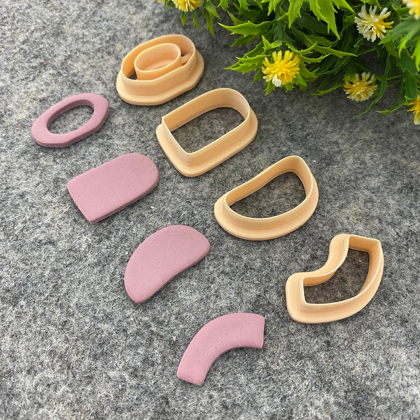 Organic shape clay cutter, earring polymer clay cutter, arch dangle jewellery cutter, Organic cutter Polymer clay tools #660