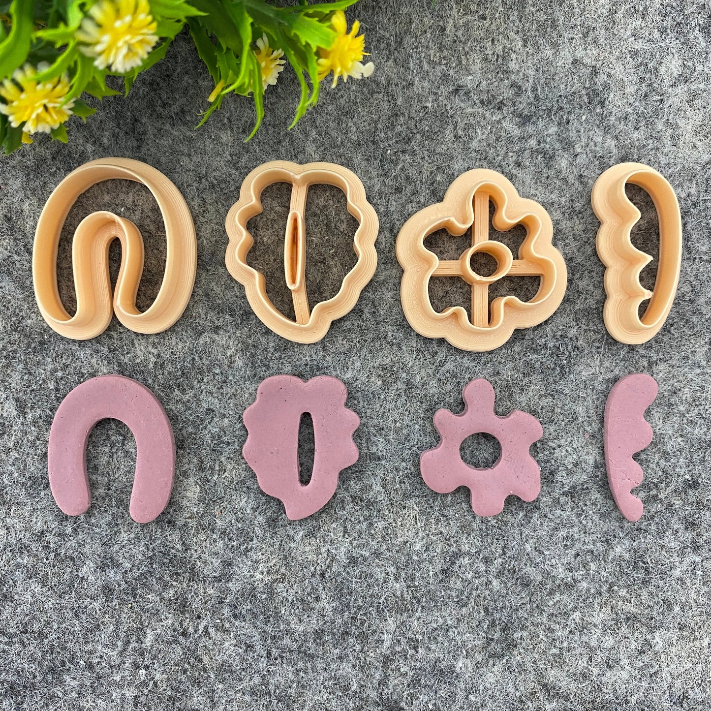 Organic Arch clay cutter, earring polymer clay cutter, Leaf shape, Flower jewellery cutter, Organic cutter Polymer clay tools #667