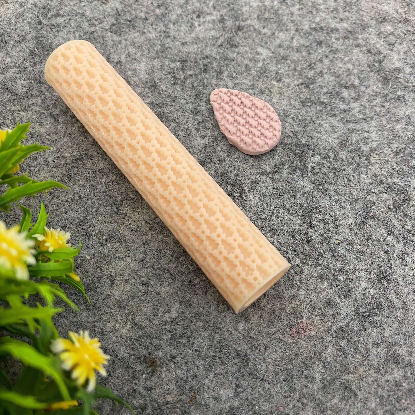 Christmas Trees Texture Roller for Polymer Clay, Clay Tools, Diy Earrings, Xmas Tree Patterned Polymer Clay Roller, Christmas roller #110