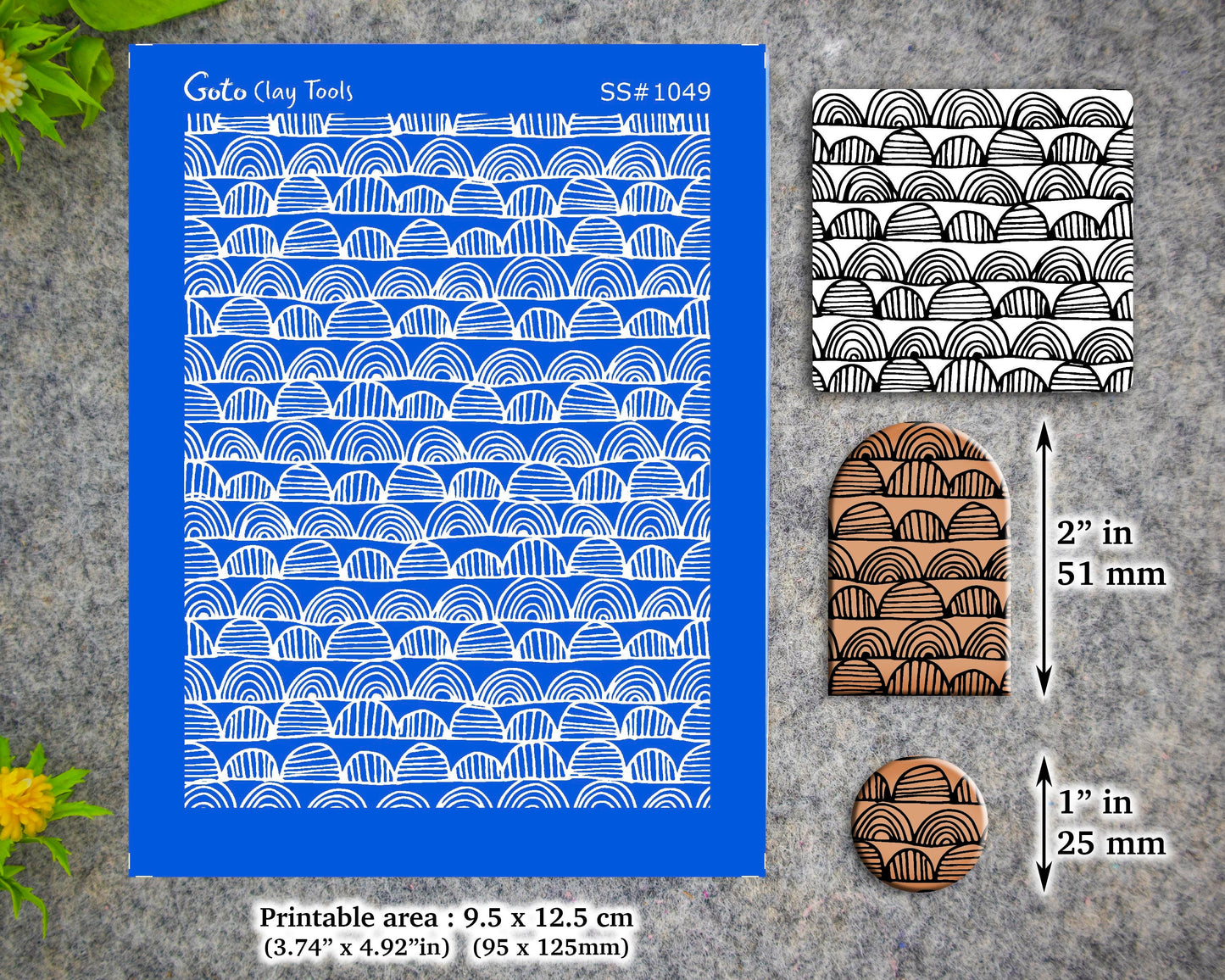 African Style Silkscreen for Polymer Clay Earring making, Clay Stencils, Clay Earring Silkscreen, Polymer Clay Supplies SS#1049