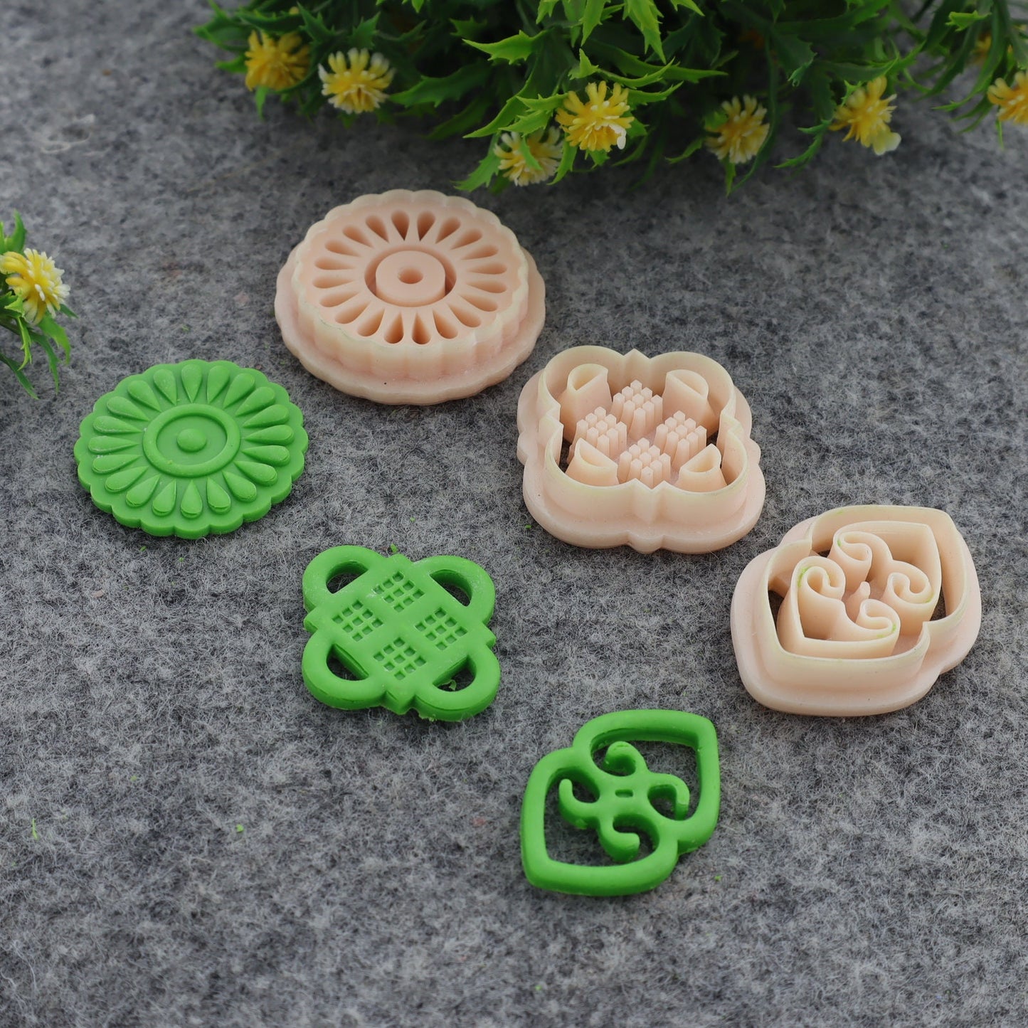 Adinkra Symbol Clay Cutters: Polymer Earring Tools Set