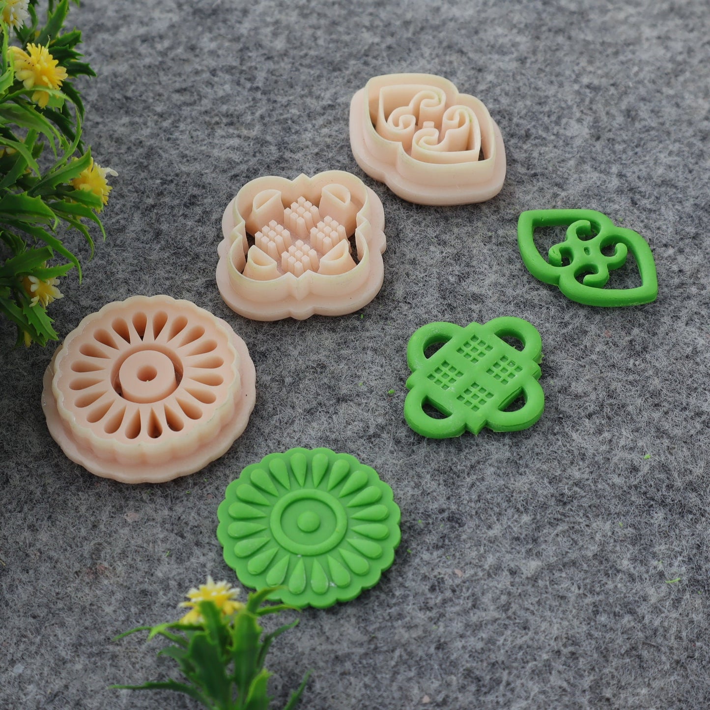 Adinkra Symbol Clay Cutters: Polymer Earring Tools Set