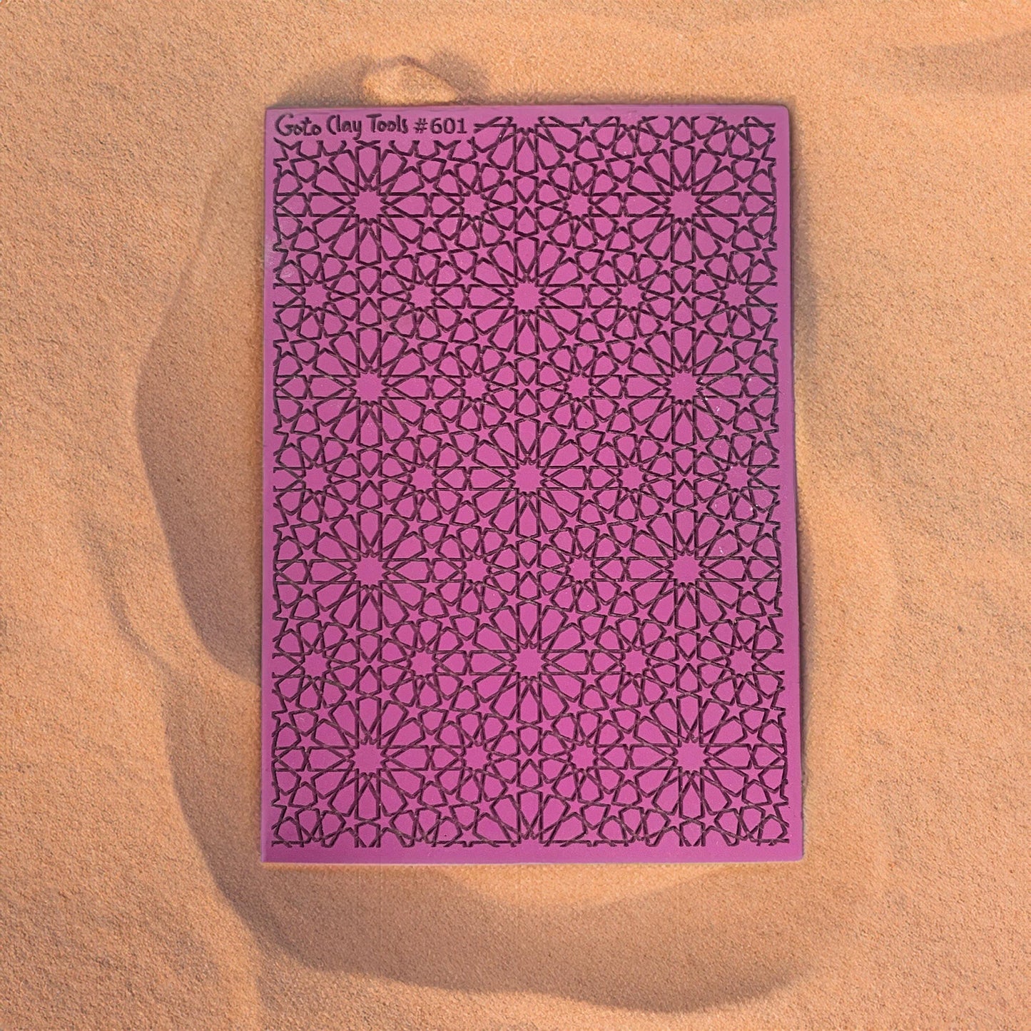 Arabic Geometric Rubber Texture Mat for Polymer Clay (#601)