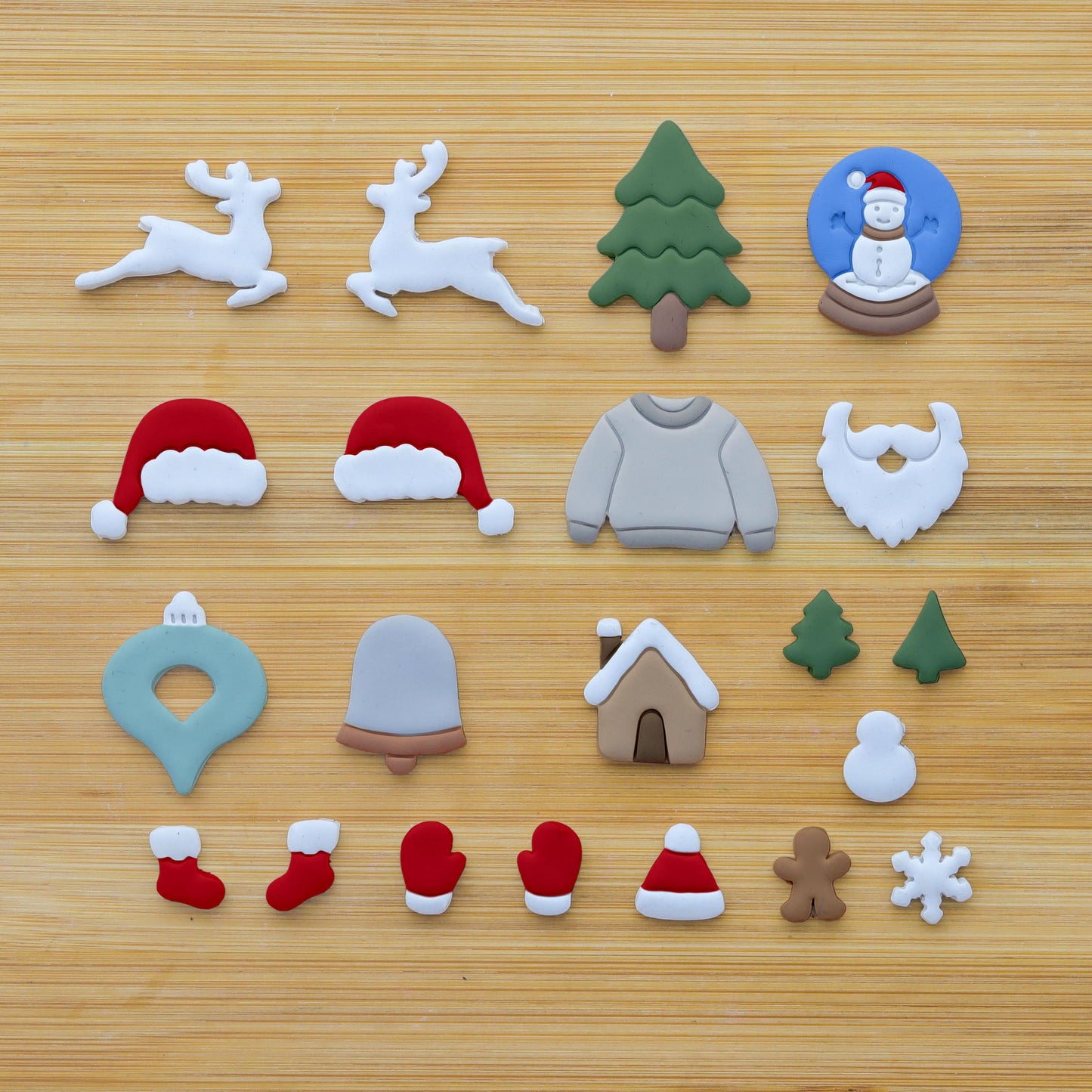 Christmas Clay Cutters for Polymer Jewelry Making, Christmas Clay Earring Cutters, Christmas Clay cutters - 21 Shapes Christmas Cutters