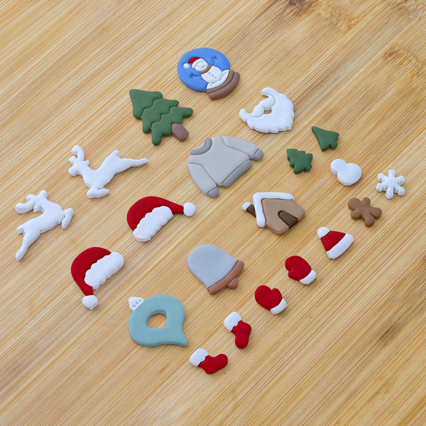 Christmas Clay Cutters for Polymer Jewelry Making, Christmas Clay Earring Cutters, Christmas Clay cutters - 21 Shapes Christmas Cutters