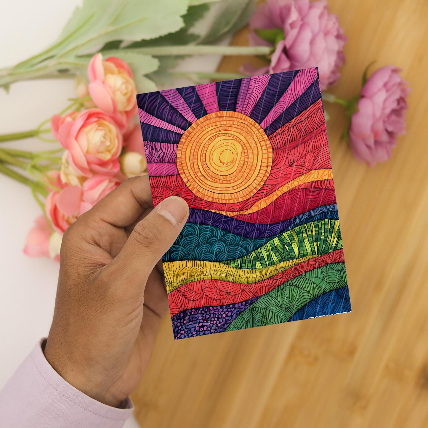 Transfer paper for polymer clay, Colorful Zentangle,water soluble transfer paper,Clay Transfers, Clay Transfer sheets