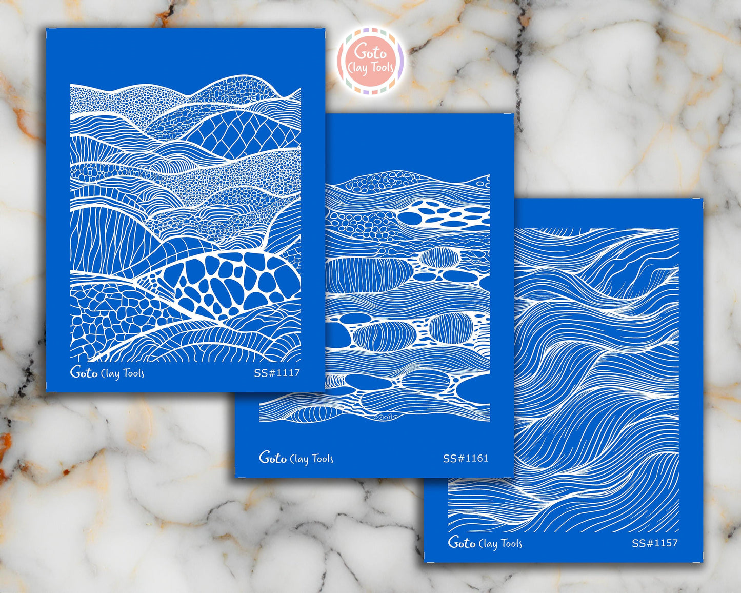 Zentangle Silk screens for Polymer Clay, Clay Stencils, Polymer Clay Silkscreens, Silk screens for Clay, Polymer Clay Silk screens R1SS1