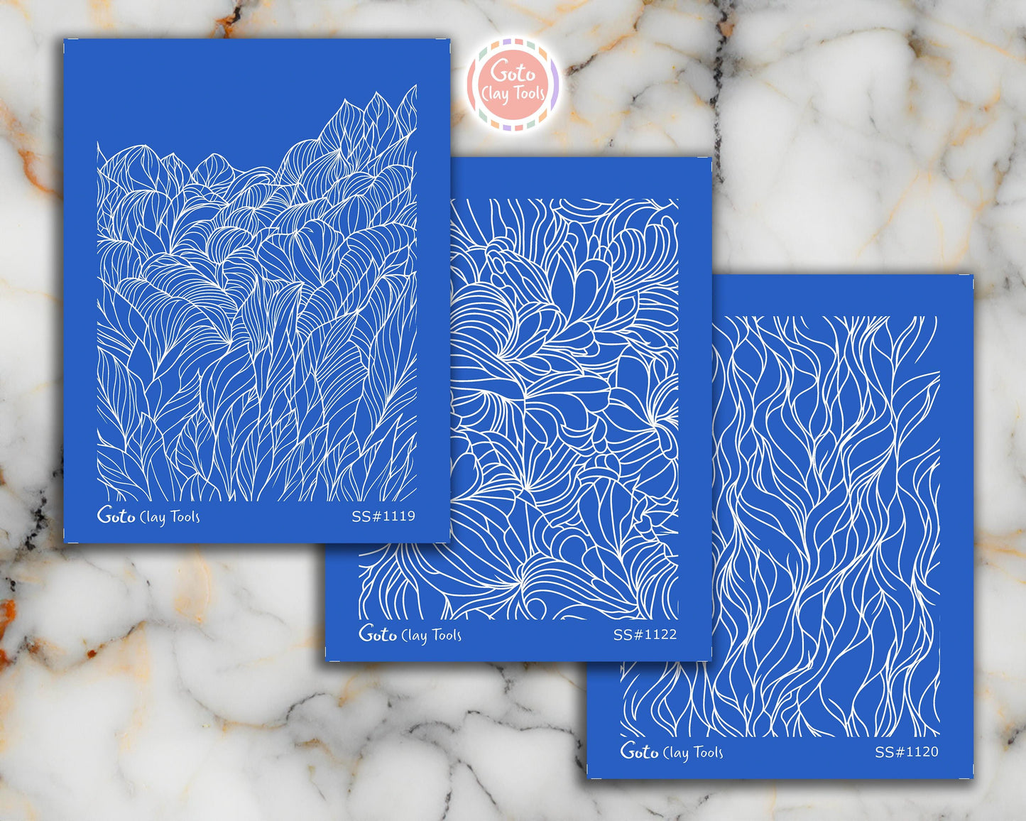 Zentangle Silk screens for Polymer Clay, Clay Stencils, Polymer Clay Silkscreens, Silk screens for Clay, Polymer Clay Silk screens R1SS2