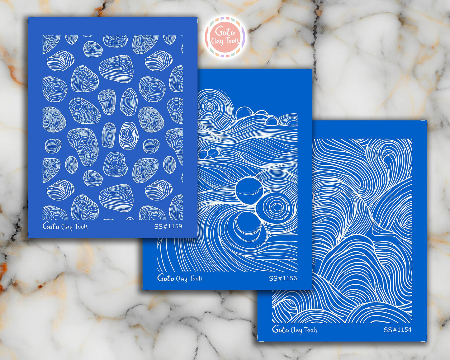 Zentangle Silk screens for Polymer Clay, Clay Stencils, Polymer Clay Silkscreens, Silk screens for Clay, Polymer Clay Silk screens R1SS5