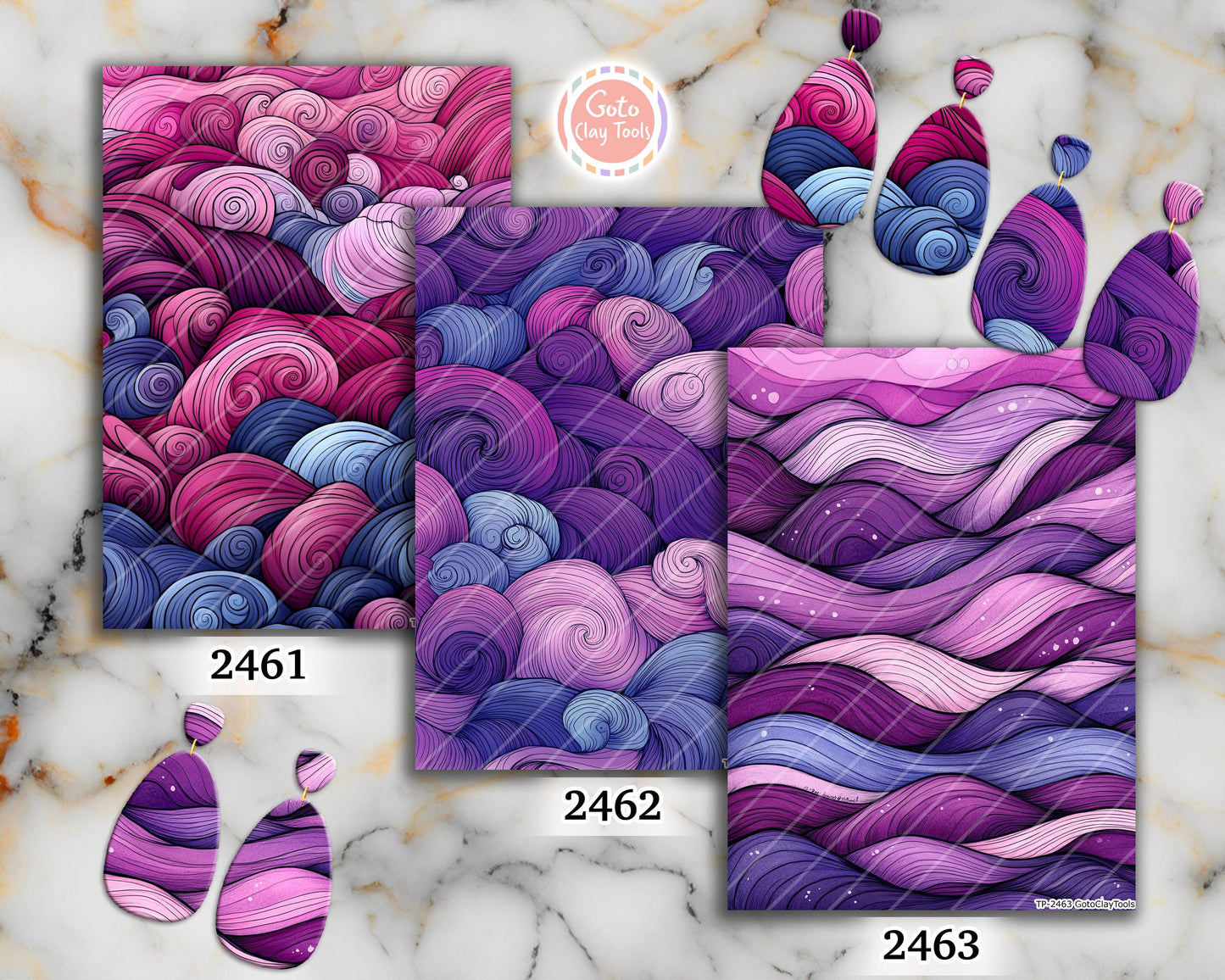 Transfer paper for polymer clay, Mauve Zentangle,water soluble transfer paper, Clay Transfers, Clay Transfer sheets, transfer paper for clay