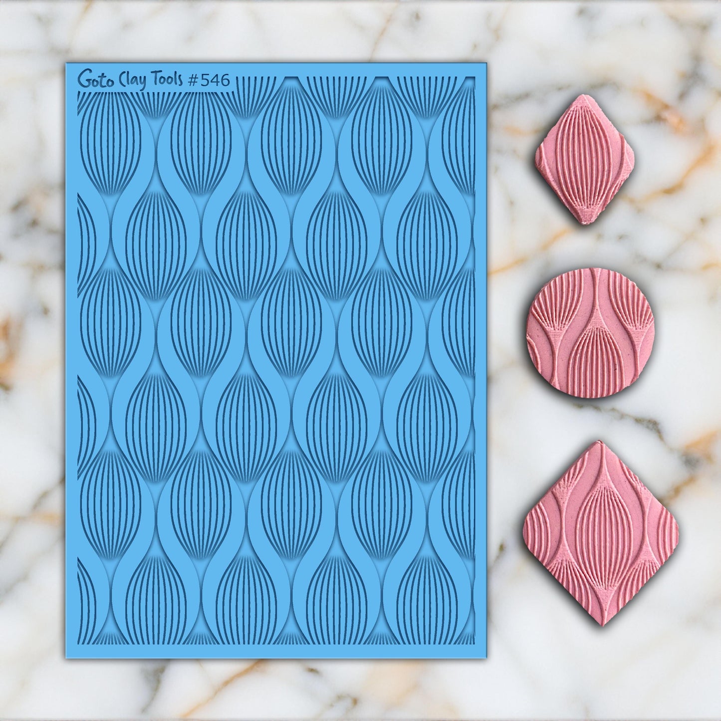Deco Leaf Rubber Texture Mat for Polymer Clay (#546)