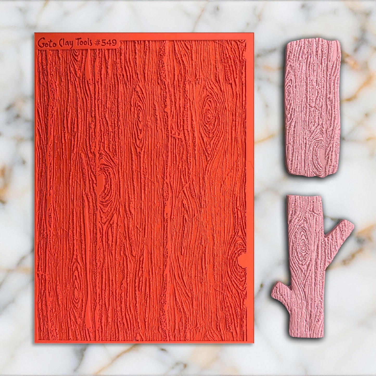 Wood Texture Rubber Mat for Polymer Clay Jewelry (74 mm X 105 mm) #549