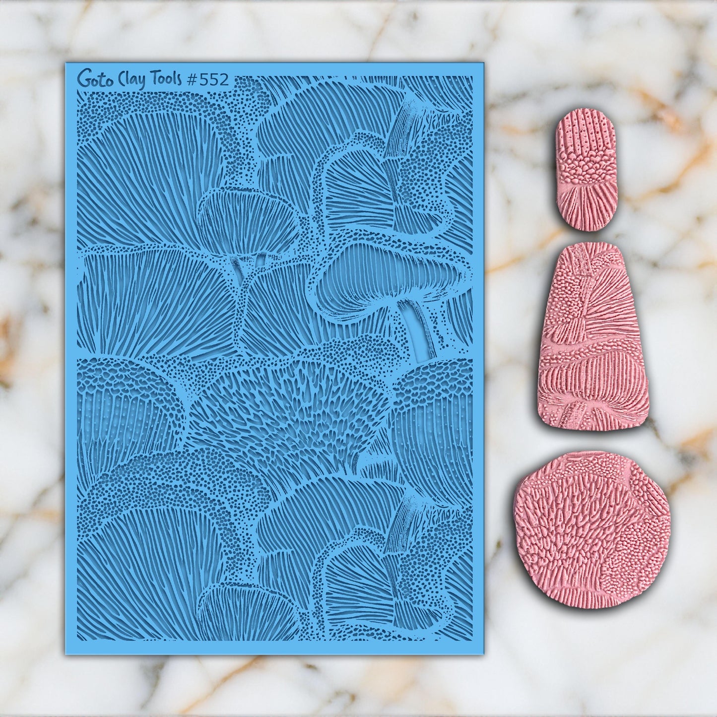 Mushroom Rubber Texture Mat for Polymer Clay Jewelry (#552)