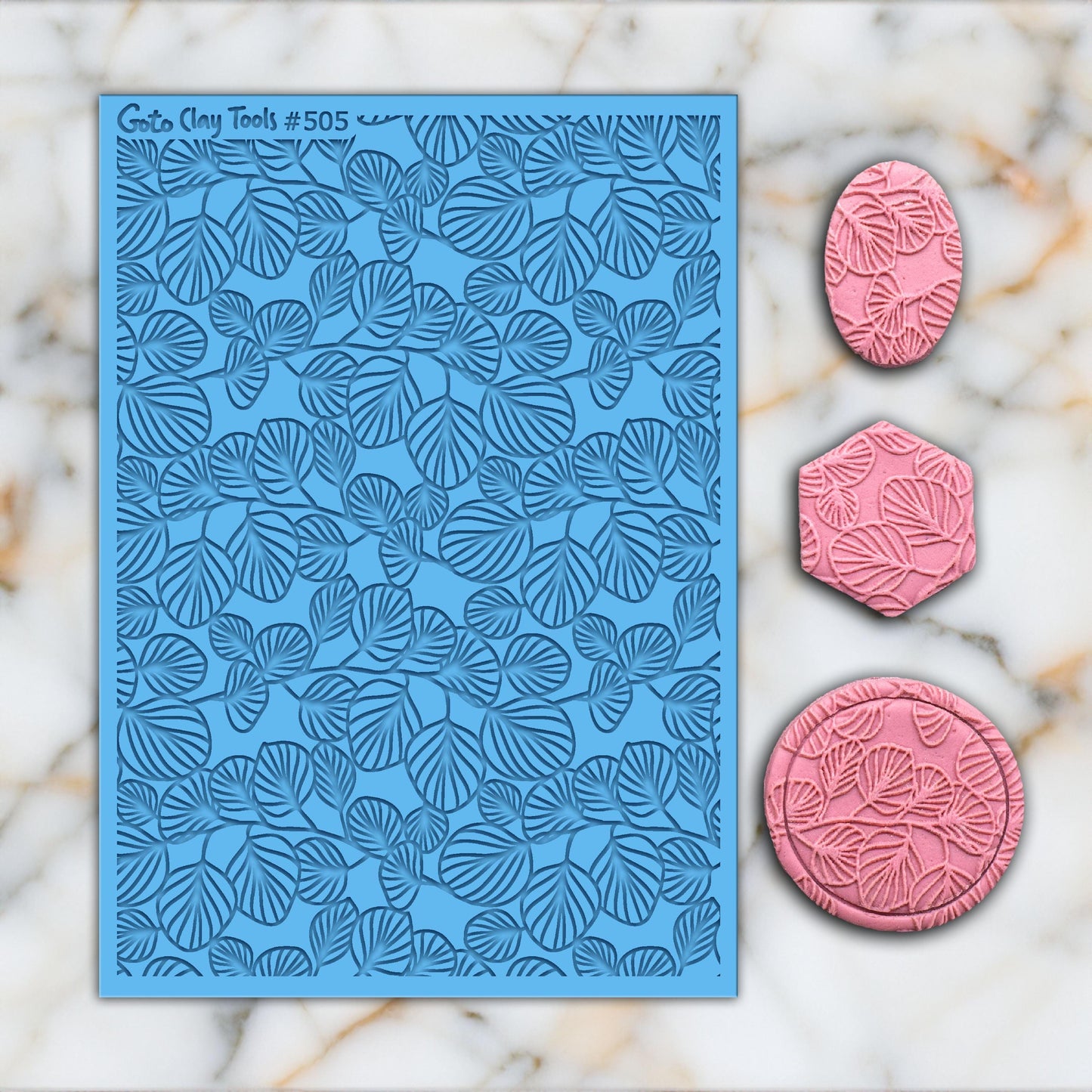 Eucalyptus Rubber Texture Mat for Polymer Clay Jewelry (#505)