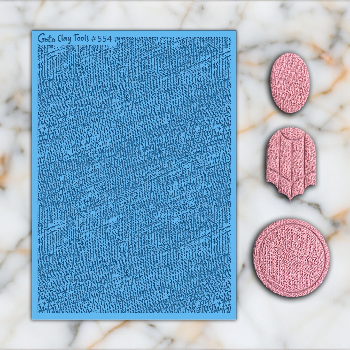 Linen Texture Rubber Mat for Polymer Clay Jewelry #554