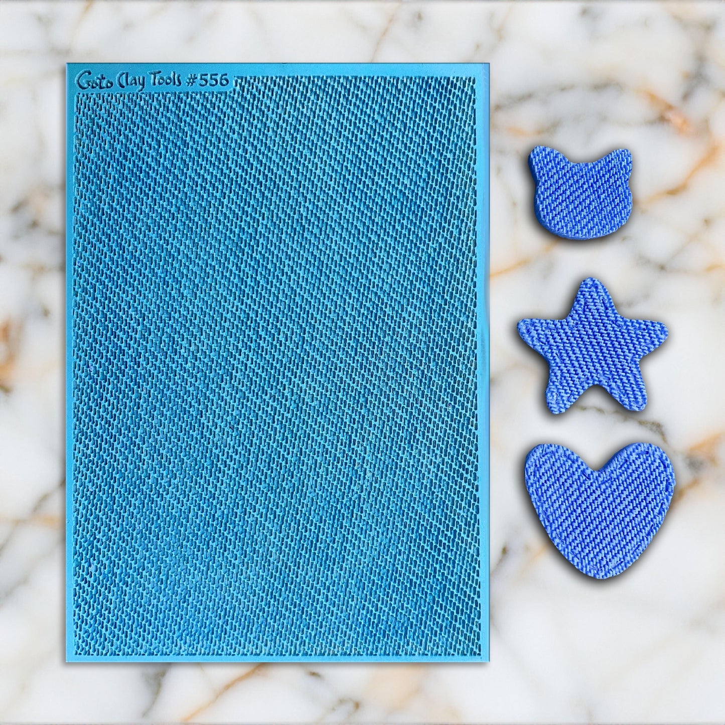 Jeans Texture Rubber Mat for Polymer Clay Jewelry (#556)