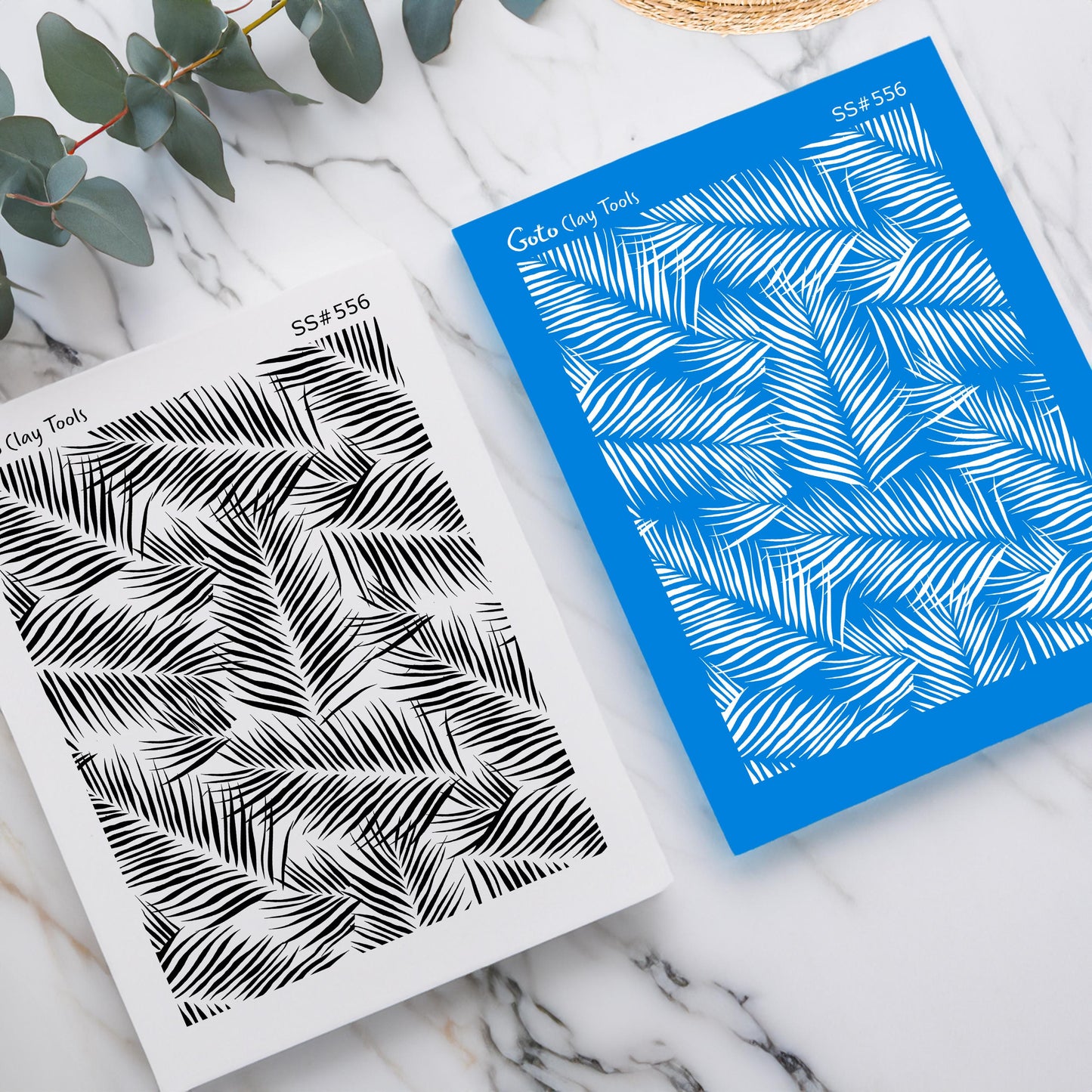 Palm Leaves Silkscreen for Polymer Clay Earring making, Clay Stencils, Clay Earring Silkscreen, Polymer Clay Supplies SS#556