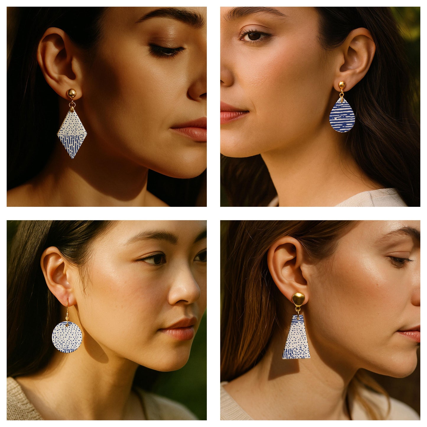 Patchwork Texture Silk Screens for Polymer Clay | Abstract Blocks & Pattern Sampler | 9.5 x 12.5 cm Printable #SS26-4