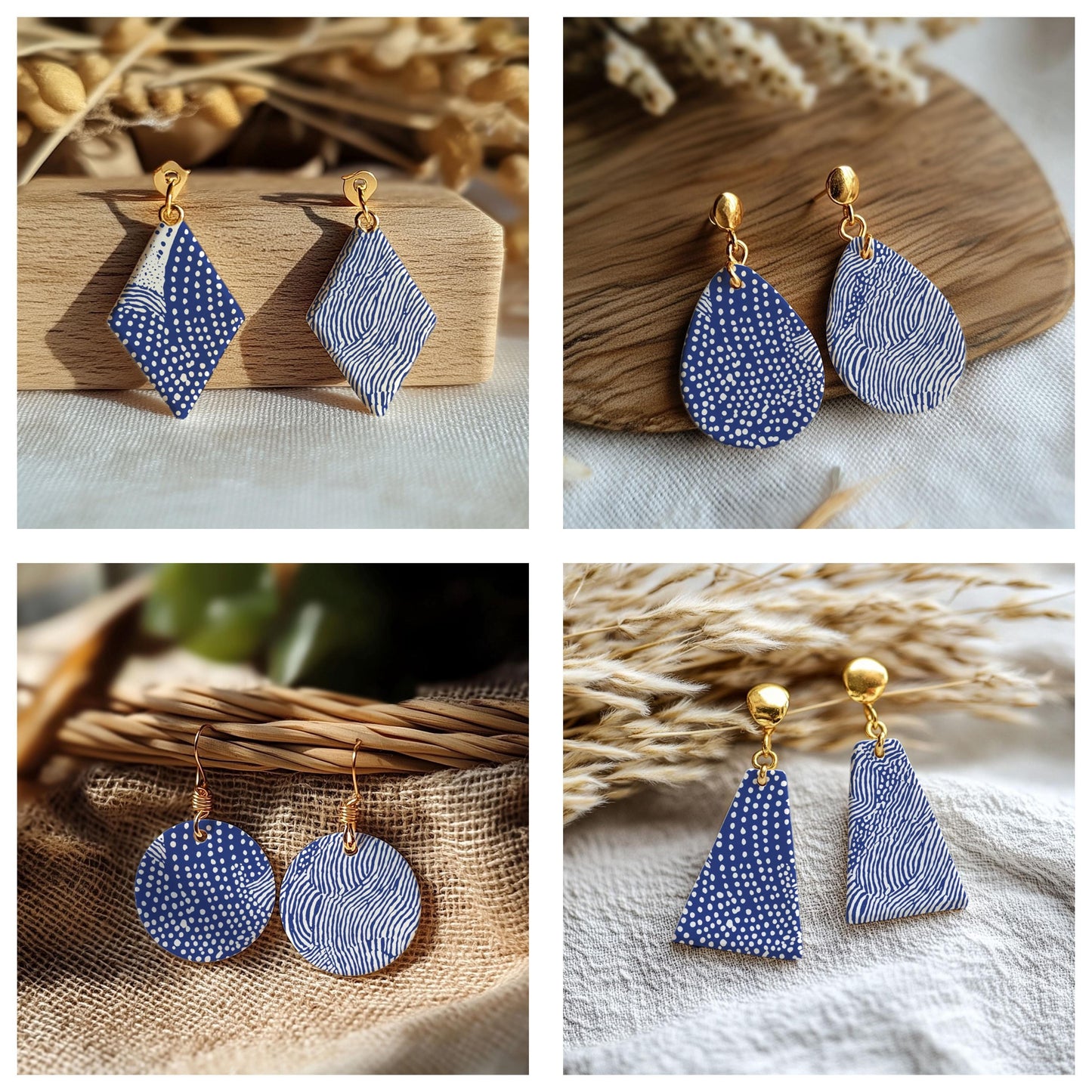 Organic Wave & Flowing Line Silkscreen for Polymer Clay | Abstract Landscape Dot Texture Print Screen 9.5×12.5 cm #SS26-13