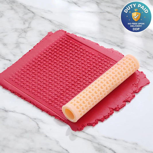 Heart Texture Roller: Polymer Clay Tool, Resin Imprint  #CCF6