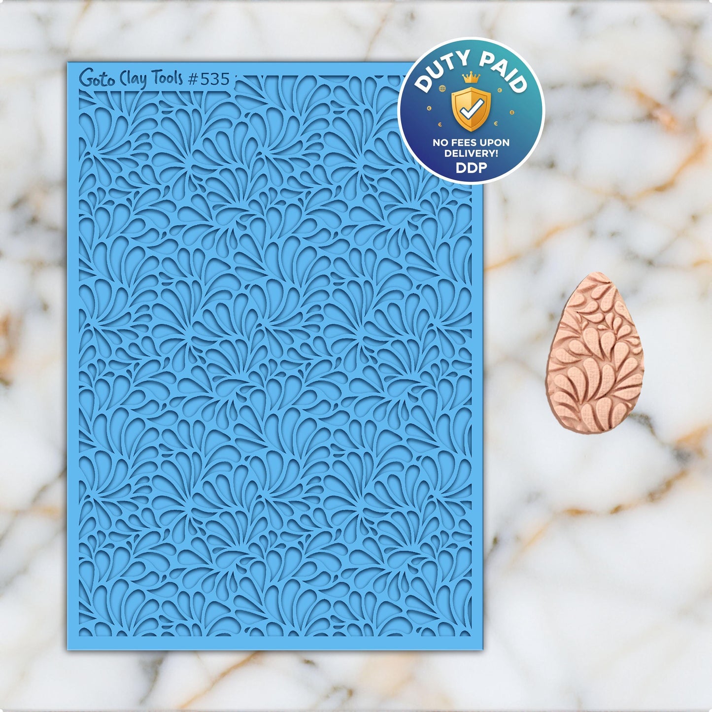 Talavera Pattern Rubber Texture Mat for Polymer Clay (#535)