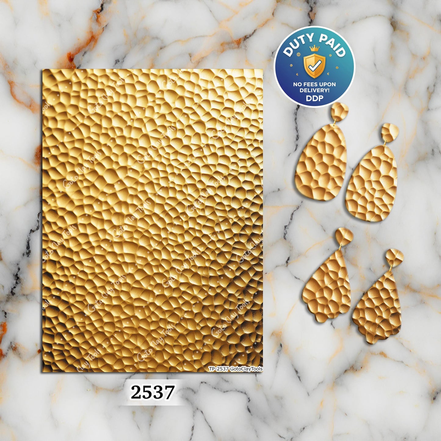 Hammered Clay Transfer Paper: Water Soluble (4x5.5 inches)