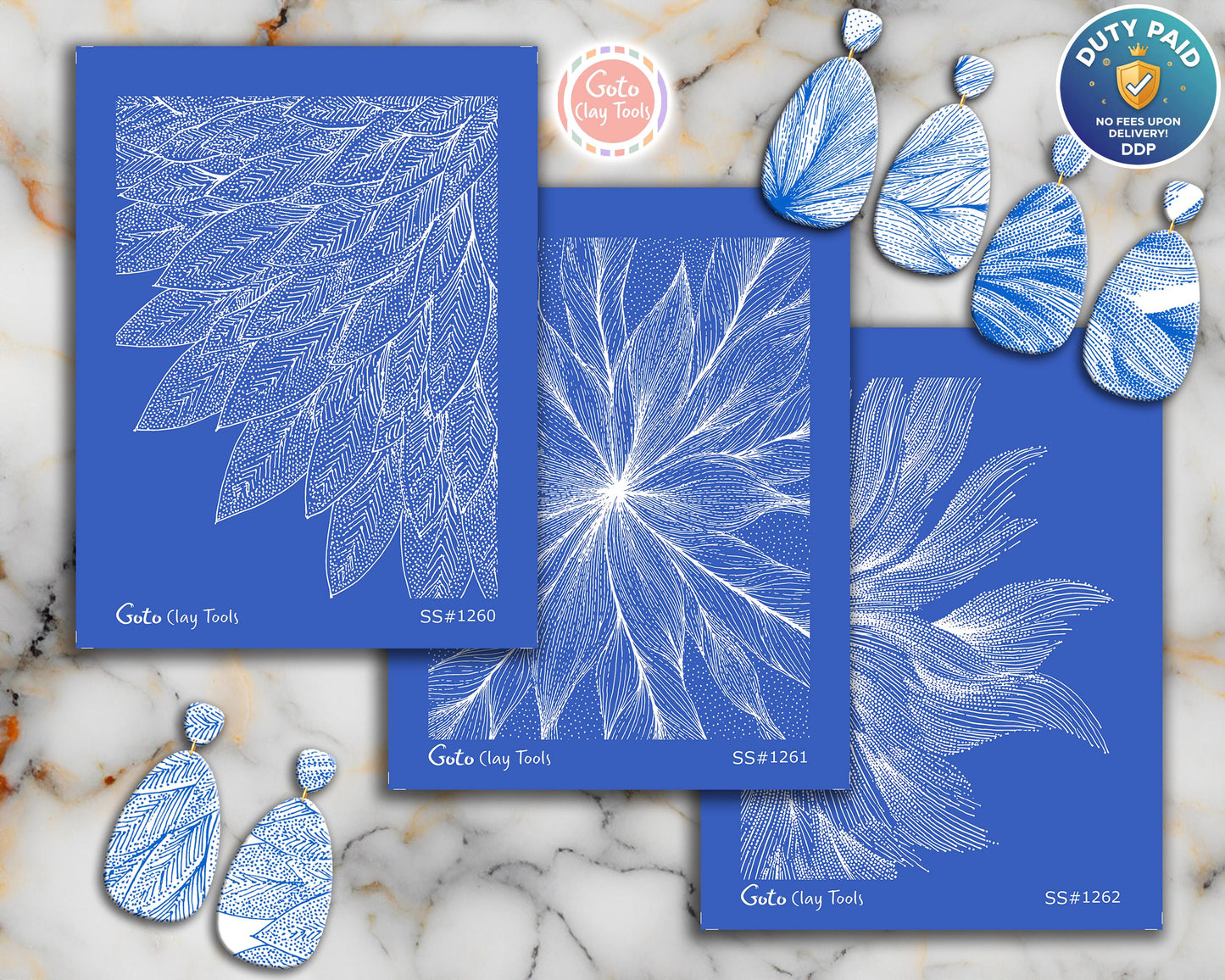 Feather Wing Line Art Silkscreen for Polymer Clay | Botanical Texture Print | 9.5x12.5 cm Printable Silk Screen #polymer clay stencilSS26-24