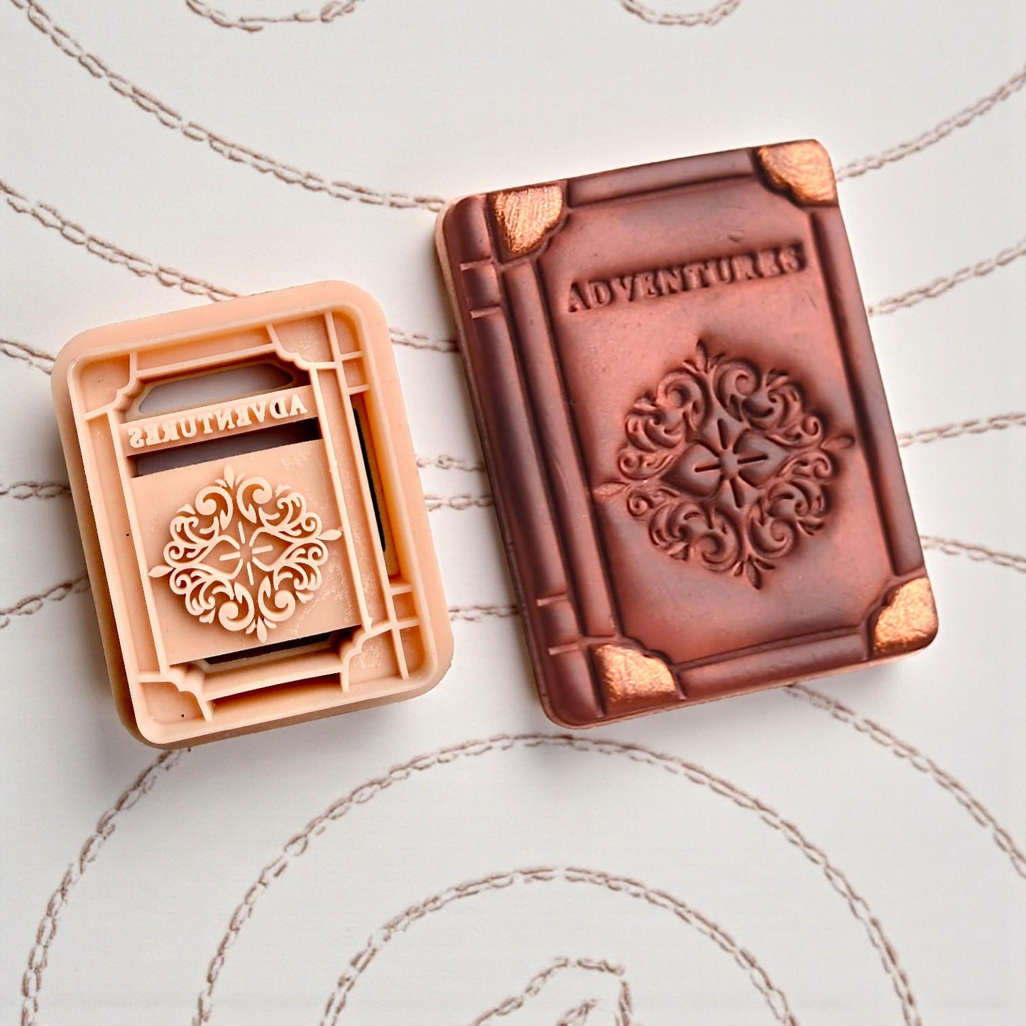 Vintage Book Cutter for Polymer Clay - 38mm-  Book-2